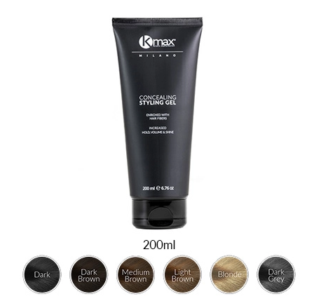 Hair Gel with Keratin Fibers